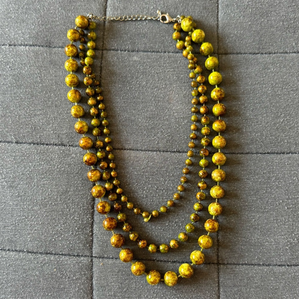 Earthy Toned Beaded Necklace!
